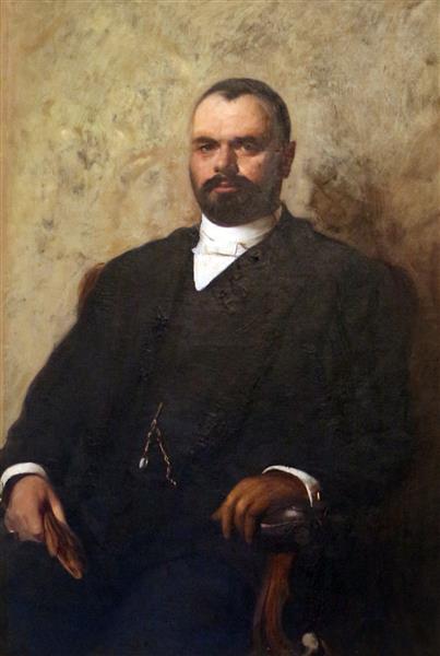 Portrait of Dr. A. Colombo, 1894 - Cesare Tallone