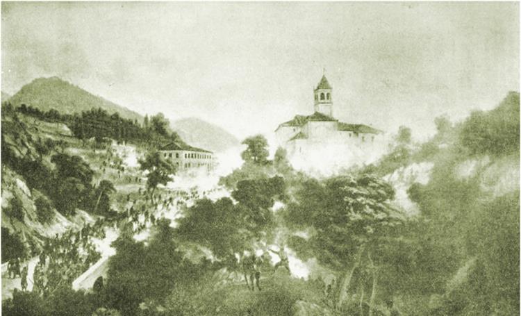 The battle of San Fermo, c.1859 - Gerolamo Induno