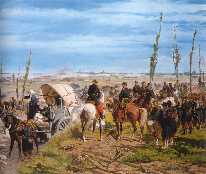 The Italian camp after the Battle of Magenta, 1861 - 1862 - Джованни Фаттори