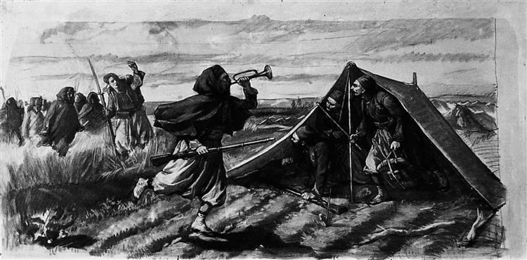 Camp of Zouaves, 1861 - Сильвестро Лега