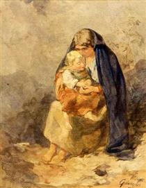 The Irish mother - Alfred Downing Fripp