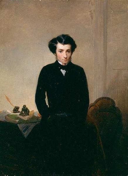 Portrait of Giovan Battista Bottero, 1851 - Джироламо Индуно