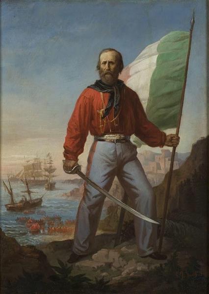 Garibaldi disembarks in Marsala, 1861 - Gerolamo Induno