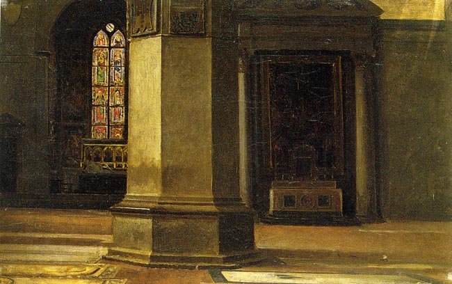 Interior of Santa Croce - Cristiano Banti