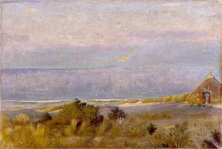 At the end of the moon on the Mediterranean Sea, 1897 - 1900 - Giovanni (Nino) Costa