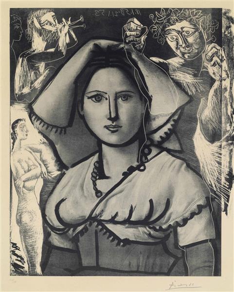 The Italian woman, 1953 - 畢卡索