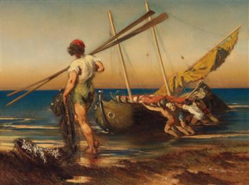 Neapolitan Fisherman - Anton Romako