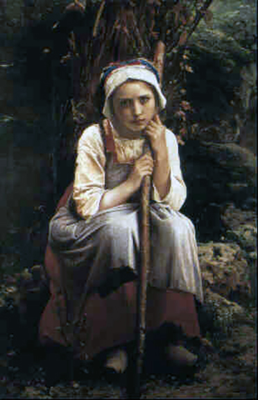 Young peasant girl, 1872 - Léon Perrault
