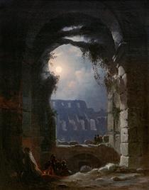 Colosseum at Night - Carl Gustav Carus