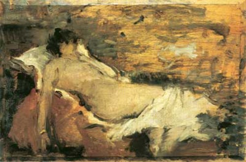 Nude of a woman - Silvestro Lega