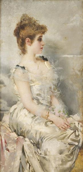 Portrait of a young woman, 1885 - Vittorio Matteo Corcos