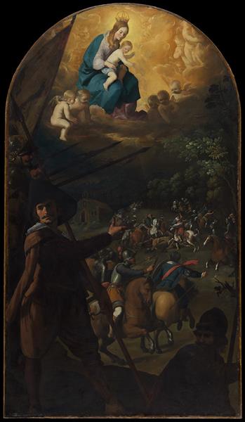 Battle between Christians and Muslims at El Sotillo, c.1637 - c.1639 - Francisco de Zurbaran
