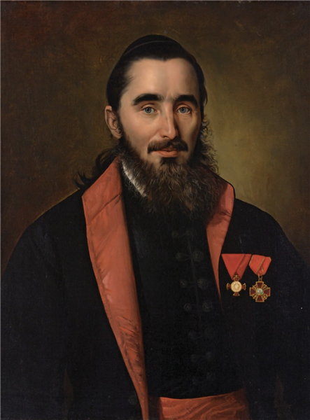 Portrait of Đorđe Nikolajević, 1850 - Giuseppe Tominz
