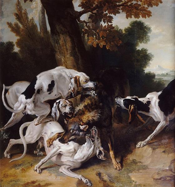 The Wolf Hunt, 1725 - Jean-Baptiste Oudry