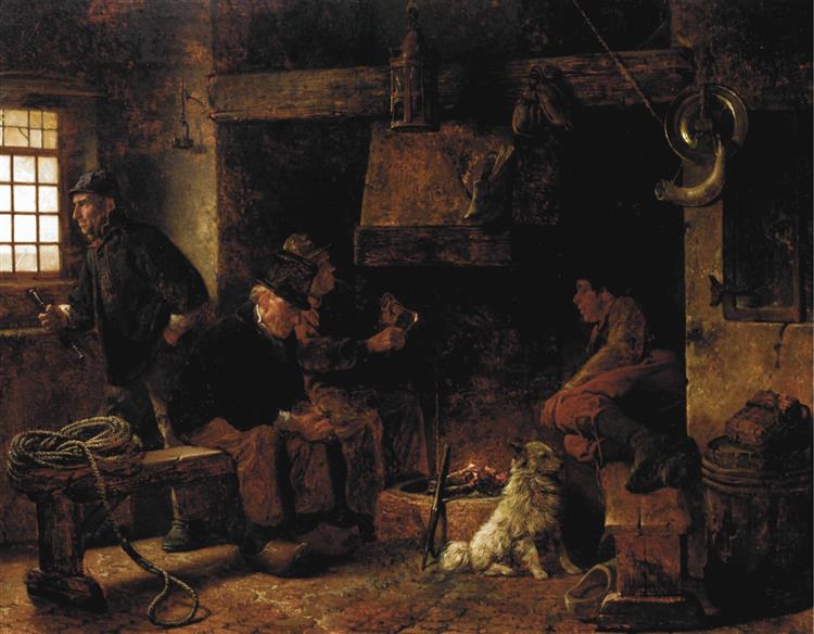 Waiting for supper, 1868 - Рудольф Иордан