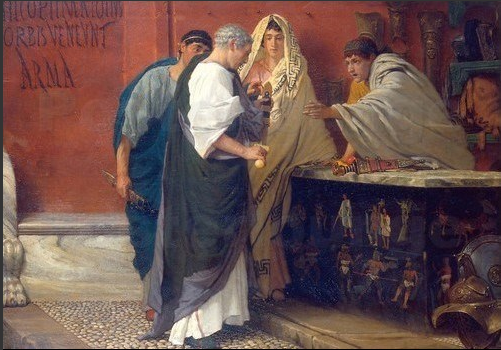 The Armourer's Shop in Ancient Rome - Lawrence Alma-Tadema