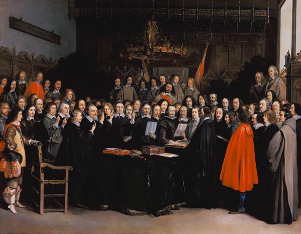 The Swearing of the Oath of Ratification of the Treaty of Munster, 1648 - Gerard Terborch