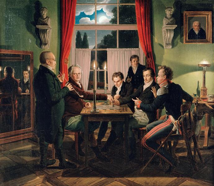 Chess Game, 1819 - Иоганн Эрдман Хуммель
