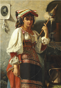 An Italian woman - Wenzel Tornøe