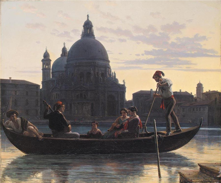 The Gondola Party, Venice, 1854 - Vilhelm Marstrand