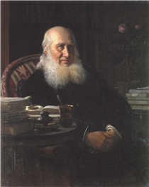 Portrait of N.F.S. Grundtvig - Wilhelm Marstrand