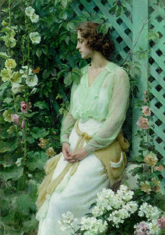 Green Lattice, 1919 - Charles Courtney Curran