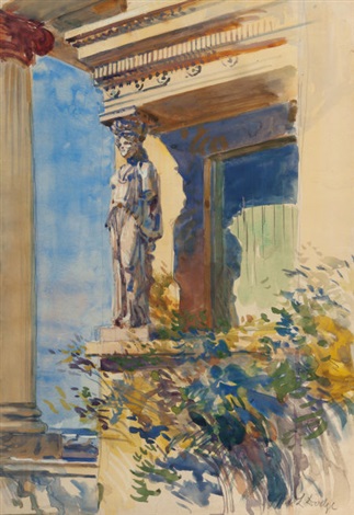 Caryatid Porch at Villa Francesca, Setauket, Long Island, 1906 - Уильям Додж