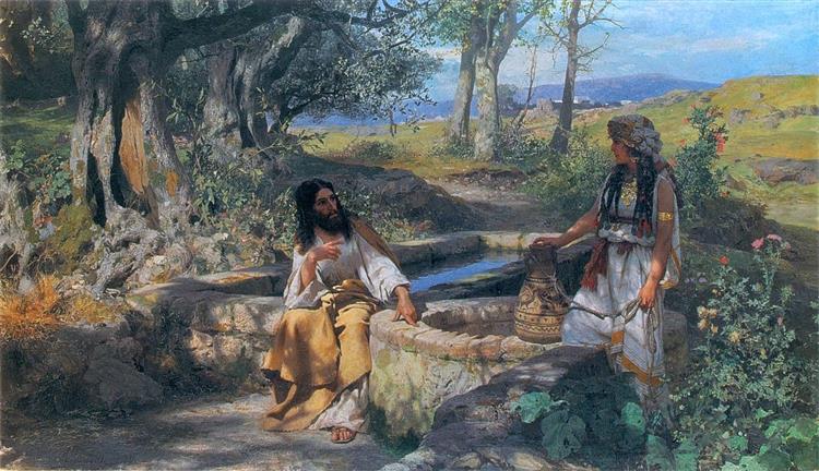 Christ and the Samaritan Woman, 1890 - Генрих Семирадский