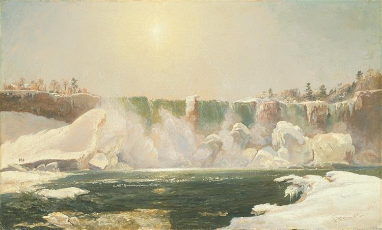 Niagara Falls in Winter, 1868 - Jasper Francis Cropsey