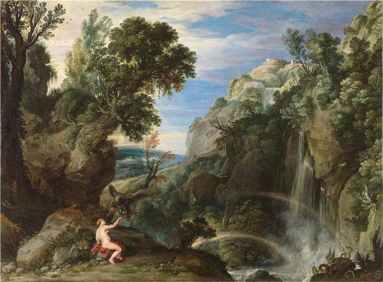 Landscape with Psyche and Jupiter, c.1610 - Питер Пауль Рубенс