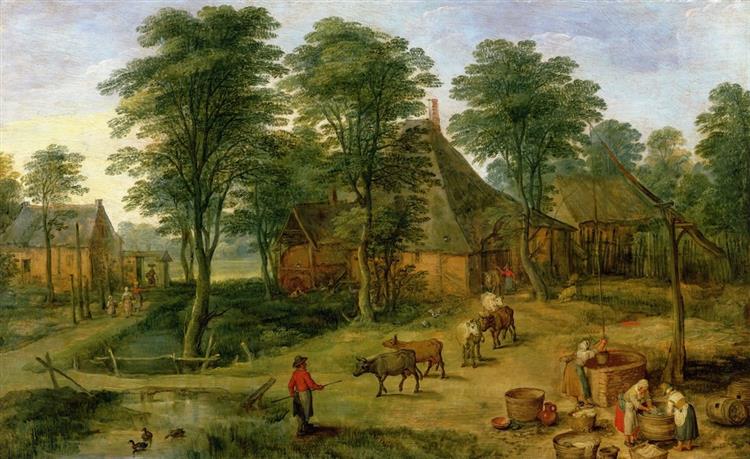 Farmyard - Jan Brueghel the Younger