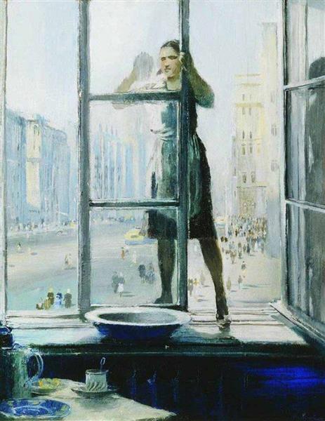 Весеннее окно, 1948 - Youri Pimenov