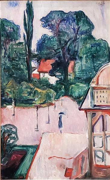 Edvard Munch - Garden in Taarbaek, c.1905 - 孟克