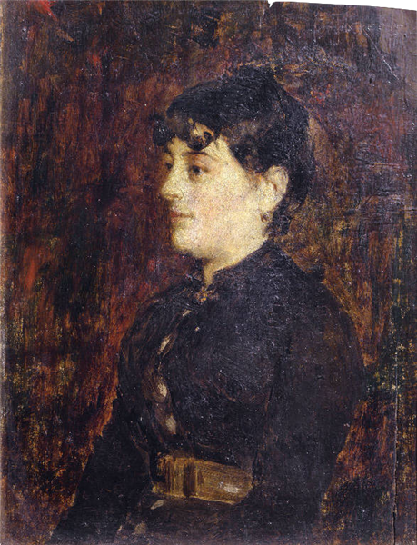 Female portrait, 1880 - Джакомо Фавретто