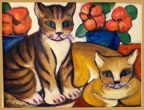 Two Cats, c.1982 - Jay Norman