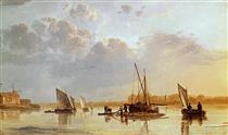 Boats on a River - Aelbert Jacobsz. Cuyp