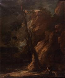 Landscape with Dido and Aeneas - Benito Manuel Agüero
