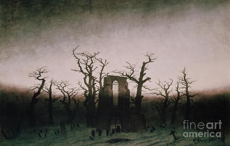 L'Abbaye dans une forêt de chênes, 1809 - 1810 - Caspar David Friedrich