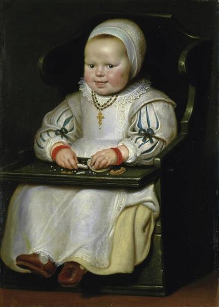 Portrait of Susanne De Vos the Painter's Third Daughter - Cornelis de Vos