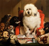 Laying Down the Law - Edwin Landseer
