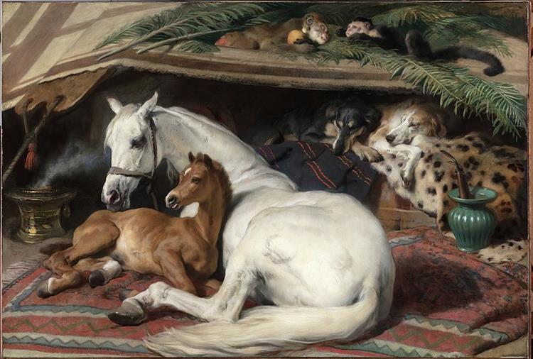 The Arab Tent, 1866 - Едвін Генрі Ландсір