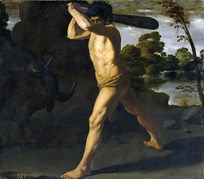Hercules Fighting the Cretan Bull - Франсиско де Сурбаран