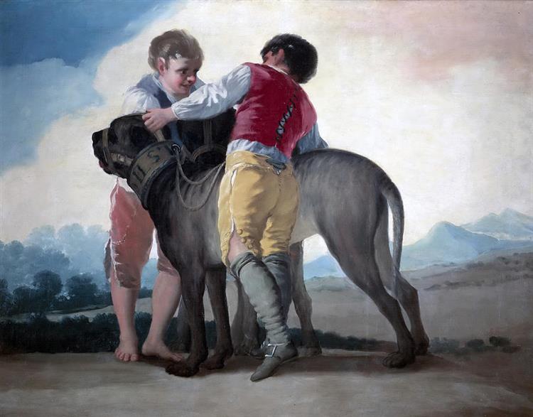 Boys With Mastiff, 1786 - Francisco Goya