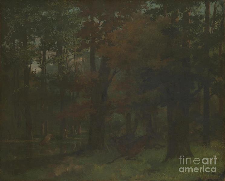 In the Forest - Gustave Courbet