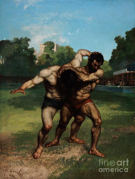 The Wrestlers, 1852 - 1853 - Gustave Courbet