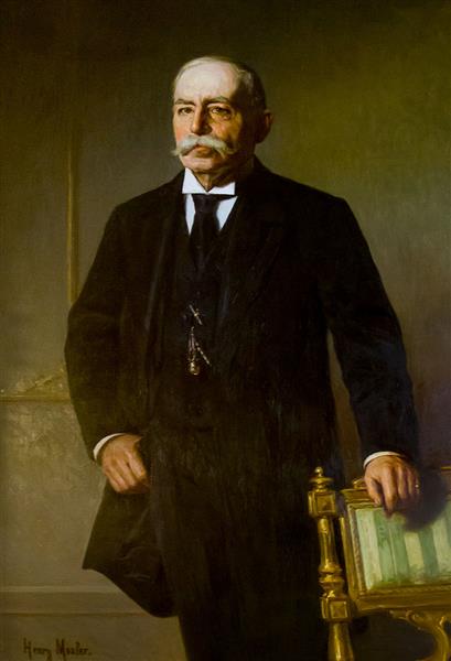 Augustus O. Bourn's, official portrait, c.1885 - Henry Mosler