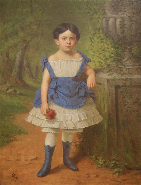 Portrait of Elisabeth Moerlin, 1869 - Henry Mosler
