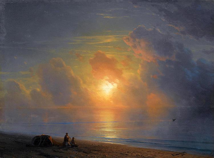 Sunset over the Crimean Coast - Iván Aivazovski