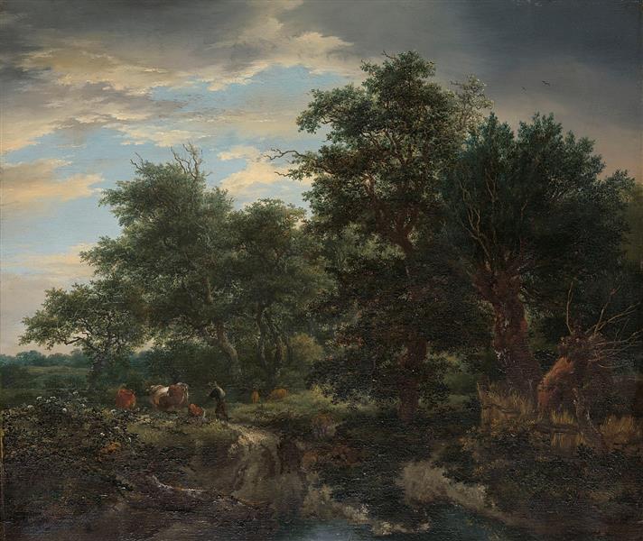 Forest scene - Якоб Исаакс ван Рёйсдал