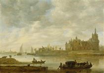 View of the Castle of Wijk at Duurstede - Jan van Goyen